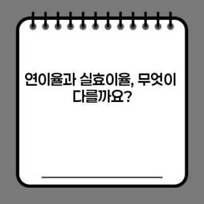 대출이자 비교 방법: 현명한 금융 생활의 시작