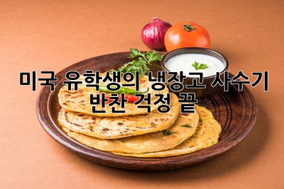 미국 유학생의 냉장고 사수기: 반찬 걱정 끝!