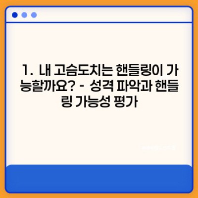 고슴도치 핸들링 완벽 가이드: 안전하고 행복한 교감을 위한 모든 것