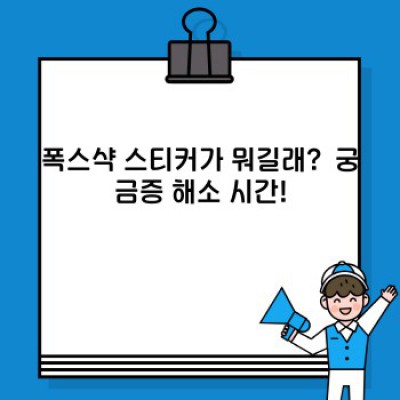 폭스샥 스티커: 당신의 취향과 라이딩 스타일을 완벽하게 표현하세요!