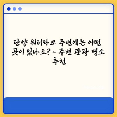 단양 워터파크: 올 여름, 시원한 물놀이와 아름다운 단양의 만남!  가족, 연인, 친구와 함께 즐기는 최고의 휴가!