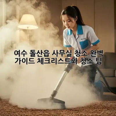 여수 돌산읍 사무실 청소 완벽 가이드: 체크리스트와 청소 팁