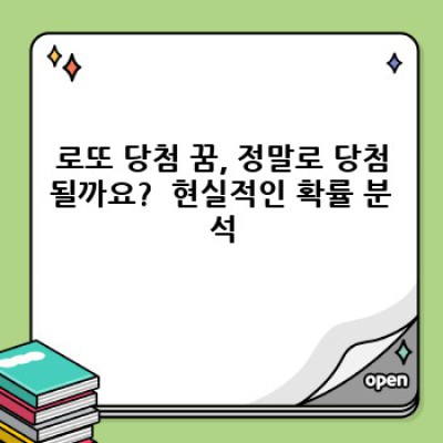 로또 당첨 꿈 해몽: 꿈속 행운, 현실로 이어질 확률은?  꿈 분석과 로또 전략 가이드