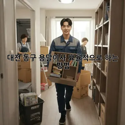 대전 동구 용달이사 효율적으로 하는 방법