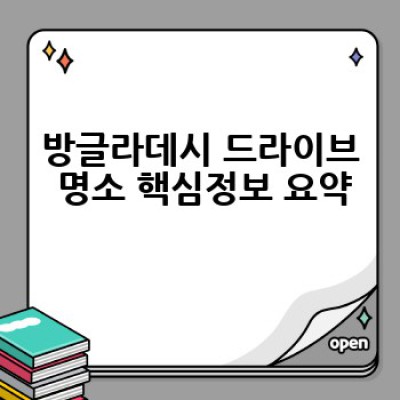 방글라데시 드라이브 명소: 아름다운 자연과 숨겨진 보석을 찾아 떠나는 드라이브 여정