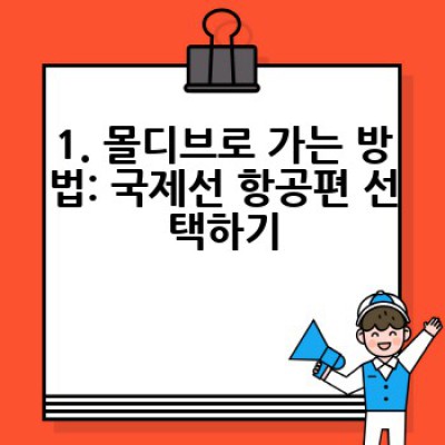 몰디브 교통편 완전 정복: 섬으로 향하는 모든 길, 완벽 가이드