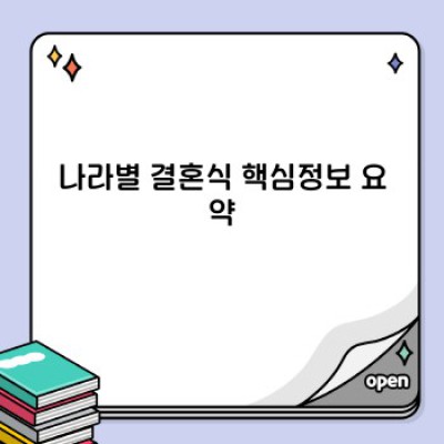 전 세계 결혼식 문화탐험: 나라별 결혼식의 매력 속으로!