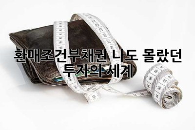 환매조건부채권? 나도 몰랐던 투자의 세계!