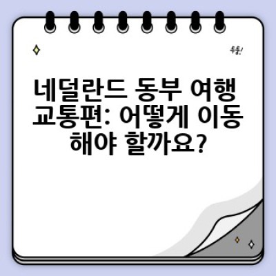 네덜란드 동부 여행 코스 완벽 가이드: 숨겨진 보석들을 찾아 떠나는 7일 여정