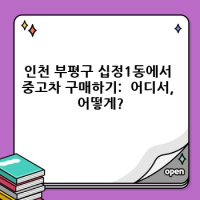 인천 부평구 십정1동 중고차 구매 후 유지 관리 완벽 가이드:  내 차, 제대로 관리하기
